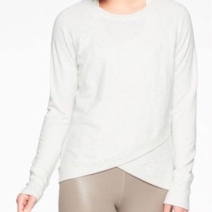 Athleta Criss Cross Sweatshirt - LH Gray